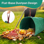 2 Pack 53 Gallon Reusable Yard Waste Bags, Dustpan-Type Lawn Bags, Collapsible Heavy Duty Leaf Bags, Standable Garden Waste Bags for Collecting Leaves, Lawn Grass, Clippings and Branches