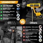 Cordless Pressure Washer with Faucet & Garden Hose Connector, 2 X 5.0AH Batteries, 2000PSI MAX Portable Pressure Washer with Brushless Motor, 4 Speed Adjustment LCD Touch Screen, 6-in-1 Nozzle