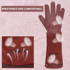Long Gardening-Gloves Women/Men-Thorn proof Rose Pruning Heavy Duty Gauntlet-L
