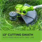 Greenworks 40V 16" Brushless Cordless (Push) Lawn Mower + Blower (350 CFM) + 13" String Trimmer (Bonus Spools), 4.0Ah + 2.0Ah Battery and Charger Included (75+ Compatible Tools)