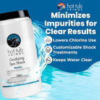 Oxidizing Spa Shock, Clears Cloudy Water, Eliminates Odors, Improves Freshness, Prevents Organic Residue Buildup, Water Treatment for Swimming Pools, Home Spas, & Hot Tubs, 5 lbs