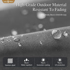 Sophia & William 15 ft Extra Large Patio Umbrella with Base Included, Rectangular Outdoor Umbrella Heavy Duty, Market Umbrella Double-sided Fade Resistant for Pool Garden Backyard, Smoky Gray