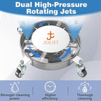 JOEJET Undercarriage Pressure Washer Attachment, Undercarriage Cleaner with 4 Wheels, 14 Inch Under Car Washer, 3 Power Washer Extension Wands, 4000 PSI
