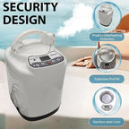 3L Sauna Steamer, Fcc Certified 3L & 1000W Steam Generator, Sauna Steamer Machine with Remote Control, Portable Sauna Steamer with Sturdy Lid and Explosion-Proof Interior, Black