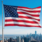 american flag 2.5x4ft, Heavy Duty Polyester USA Flag Outdoor with Embroidered Stars, Sewn Stripes,Brass Grommets for Indoor, Outdoor, All Weather