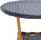 SAFAVIEH Outdoor Collection California Navy Bistro Table (Fully Assembled)