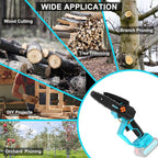 Mini Chainsaw for Dewalt 20V MAX Battery, 6-Inch Brushless Cordless Pruning Chainsaw, Security Lock, Battery Powered for Wood Cutting Tree Trimming Camping(No Battery)