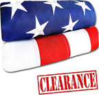 American Flag - Heavy-Duty US Flag - Embroidered Stars - Nylon USA Flag Built for Outdoors - Sewn Stripes - UV Protection - Brass Grommets (3x5 ft)