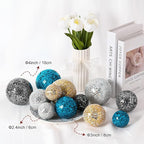 Decorative Ball for Bowls, 4 Inch Mosaic Glass Balls Decorative Glass Orbs for Home Decor/Dining Tables/Wedding Party/Coffee Table/Centerpiece Decor [Gold]
