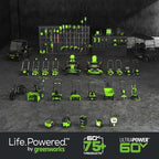 Greenworks 60V 450 CFM Cordless Leaf Blower, 2.0 Ah Battery and Rapid Charger