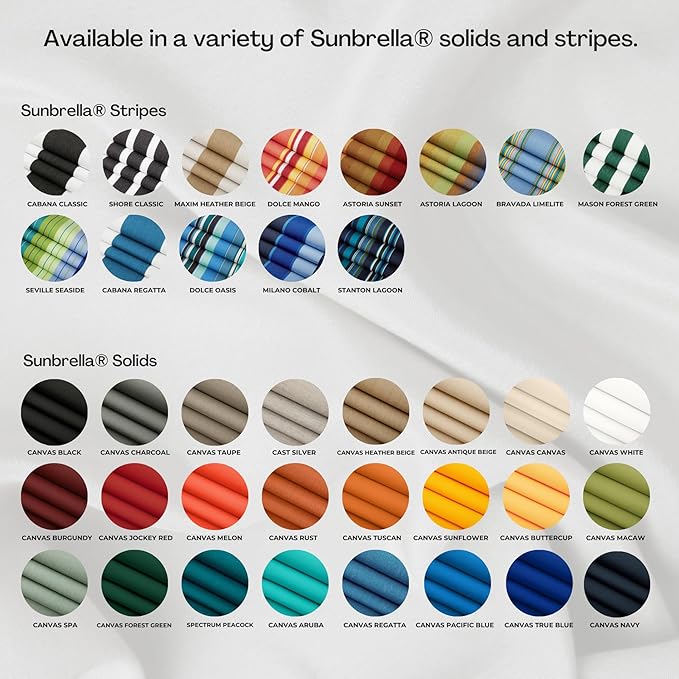 RSH DECOR: Sunbrella Pillow Covers Set of 2 | Covers Only - 26" x 16" | Outdoor Lumbar Pillow Covers Crafted with Sunbrella Performance Fabric | Spectrum Peacock