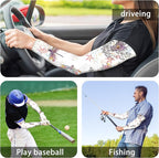 Buwuta Garden Sleeves for Women Dragonfly Sun Protection Sleeves Anti-Scratch Arm Cooling Sleeves for Farmers Sports