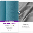 PURPLE LEAF 8' X 8' Tilting Patio Umbrella with Base Outdoor Cantilever Swivel Square Umbrella with Tilt Aluminum Offset Umbrella with 360-degree Rotation for Garden Deck Pool Patio Turquoise Blue