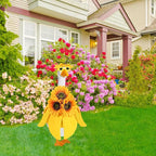 Sunflower Goose Outfit Summer Goose Outfits Cute Goose Clothes for Outdoor Garden Yard Statue Decor
