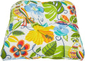 BrylaneHome Tufted Chair Cushion - 18" L x 17" W x 3" H - Patio & Outdoor - Patio & Outdoor - Water, Stain & Fade Resistant - Carolina