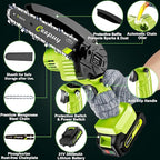 Mini Chainsaw Cordless,[2025 Upgraded] Electric Saw Gifts for Men Dad Husband Gardener, Cool Gadgets for Men 2025, Stocking Stuffers for Adults Christmas Gifts for Women