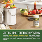 Compost Starter - 100x Concentrated All Natural Compost Accelerator for Countertop Kitchen Bin - Odor-Free, Fast-Acting Microbial Formula - Approximately 73 Scoops