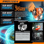 PROYAMA 40cc Gas Powered Brush Cutter, 4-Cycle Weed Eater, 3 in 1 Dual Line Gas String Trimmer and Grass Trimmer, Weed Wacker Extreme Duty…
