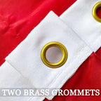US Marine Corps USMC Flag Outdoor 3x5 Double Sided- 3Ply Heavy Duty 240D Nylon(All Weather)- United States Marine Corps Flag- 2 Brass Grommets & 4 Rows Stitched