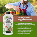 32oz Worm Castings for Plants - Makes 64 Gallons of Earthworm Castings Compost Tea, Liquid Worm Casting – Nutrient-Rich Organic Compost Worms for Healthier Soil & Vibrant Plant Growth