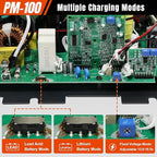 PM4 100 Amp RV Power Converter - Power Converter with Built-in 4 Stage Smart Battery Charger - Multiple Capacities 100A 110V AC to 12V DC 100 Amp Battery Charger RV Power Converter Replacement