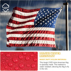 Long-Lasting Heavy-Duty 3x5 USA Flag, 3x5 American Flag Outdoor Heavy Duty,3by 5 American Flag,US Flags,3' x 5' America Flag,Premium Outdoor Banner with Embroidered Stars,Windproof Brass Grommets