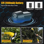 Aokia Cordless Weed Wacker Electric String Trimmer/Edger: 2.0Ah Battery Powered with Fast Charger, Lightweight Weed Trimmer Grass Cutter for Lawn, Garden, Yard Work
