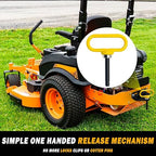 Magnetic Hitch Pin, Lawn Mower Trailer Hitch Pins 1/2 Inch - Strong Heavy Duty Magnet Trailer Gate Pin for Mowers, Lawn Tractors, Towing Cargo, ATV - Simple One Handed Hook On & Off（Yellow）