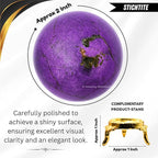 Amazing Gemstone Stichtite Crystal Ball with Stand - 2 Inches Crystal Sphere Meditation Balls for Witchcraft and Decorative Balls