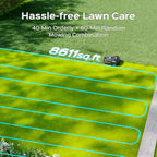 M800Plus GPS+3D Vision Cordless Robot Lawn Mower with Bow-Shaped Path Mowing, APP Control, Robotic Lawnmower with Obstacle Avoidance, Auto-Charging, Height Adjust for Lawns up to 8611 sq.ft