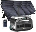 IEE 3200W Portable Power Station P3200 with 3x200W Solar Panel, 2048Wh Solar Generator, 1800W AC Charging, AC Outlets x 4, LiFePO4 Battery Power Station for Home Backup, Camping, RV, Emergency