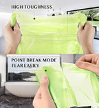 FORID 2.6 Gallon Compostable Garbage Bags, 150 Count, 5 Rolls – Green, Small, Durable, Thick, Unscented Trash Bags, 10 Liter - For Kitchen, Bathroom, Home, Office