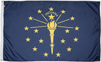FlagSource Indiana Nylon State Flag, Made in the USA, 5x8'