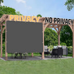 SUNNY GUARD Shade Cloth Custom Size 9x19 FT Sun Shade Screen Fabric Shade Cover Tarp with Grommets for Pergola Backyard Garden, Dark Grey(We Customized)