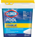 CLOROX Pool&Spa All-in-One XtraBlue Chlorinating Granules, Kills Bacteria & Stops Algae, Blue, 6 Pounds