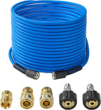 Pressure Washer Hose – 1/4" X 50 FT High Power Washer Extension Hose – Kink & Wear Resistant High Pressure Hose for Replacement – Compatible with M22 Fittings – 3600PSI