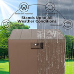 28 Gallon Outdoor Storage Box, Lockable Resin Deck Box Indoor and Outdoor Use, Waterproof Patio Deck Storage Box For Package Delivery, Furniture Cushions, Garden Tools, Pool Accessories