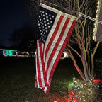 Homissor American Flags for Outside US Flag 2x3 Heavy Duty Outdoor USA Banner Embroidered Stars High Wind All Weather Sewn Stripes Brass Grommets