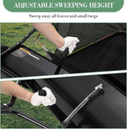 GAOMON 50'' Tow Behind Lawn Sweeper,Pull Behind Lawn Sweeper,with 26 Cu. Ft. Large Capacity Leaf Collector,Adjustable Sweeping Height for Yard, Lawn, Farm