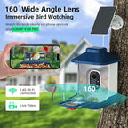 Bird Feeder with Camera, AI Bird Identification, Full HD Live Video, Solar Powered, 2.4Ghz WiFi, Nstant Arrival Alerts - Best Gifts for Bi rd Lovers