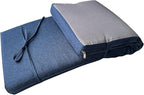 Piano Bench cushons for Indoor Furniture with Ties Non Slip Kitchen Dining Room Bench seat Cushion for Show Storage, Window, Settee, Ottoman (Navy Blue, 32 x 12 Inch)