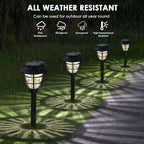 6 Pack Solar Pathway Lights Outdoor - Bright Solar Powered Garden Lights with Warm White LED, Auto On/Off Waterproof Path Lights Decorative, Landscape Lighting for Yard Patio Walkway Driveway