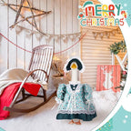 Suzile Snowman Goose Outfit Winter Dresses Christmas Clothes for 23" High Cement or Plastic Porch Goose Costume for Yard Lawn Outdoor Garden Patio Statue Xmas Holiday Decor