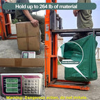 2 Pack 137 Gallons Reusable Yard Waste Bags with Double Bottom Extra Large Lawn Leaf Bags Heavy Duty With 4 Reinforced Handles Garden waste Bags Containers for Debris Grass Clipping