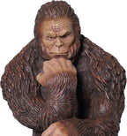 Bigfoot Thinker Garden Statue - Yeti Decorative, Sasquatch Sculpture for Patio, Deck, Office, Outdoor- Full-Color Resin (8 Inch)