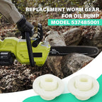 537485001 Oil Pump Worm Gear - for Ryobi Chainsaw RY40503, RY40505, RY40505VNM - 2 Pcs