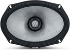 Alpine R2-S69, R Series 6x9 2-Way Hi-Res Speakers + Foam Baffle Kit Bundle