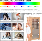 1-Person Home Infrared Dry Sauna Cabin 1600W/110V – Canadian Hemlock Wood, Tempered Glass Door, Red-Light Therapy & Bluetooth Speaker, Easy DIY Assembly, Size 37.1″×35.8″×74″