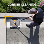 EVEAGE 16.5" Pressure Washer Surface Cleaner - Stainless Steel Power Washer Surface Cleaner with 4 Wheels & 2 Extension Wands, 4000PSI Power Washer Accessories Attachment