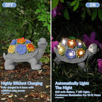 Womens Gifts Solar Turtle Statues for Garden Decor, Outdoor Sculptures for Clearance Lights for Outside Lawn Ornaments Porch Patio Balcony Yard Home - Birthday Easter Gifts for Mom Grandma